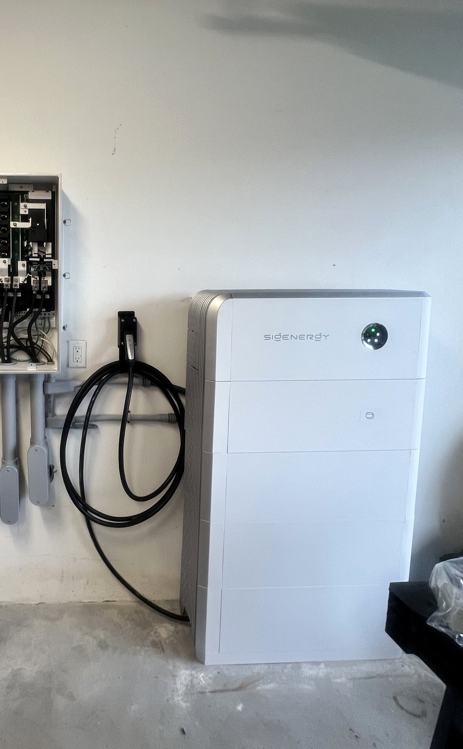 Sigenergy home battery mounted on a wall